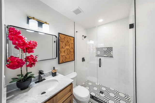 10370 Longmont Dr, Houston, TX 77042 - bathroom featuring a shower stall and vanity