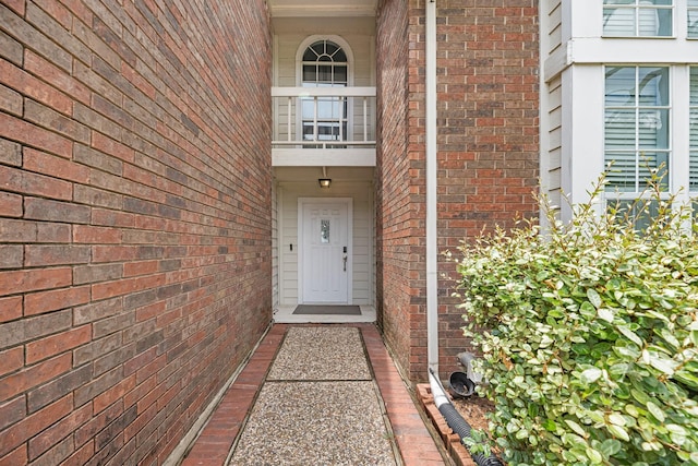 8023 Pine Falls Dr, Houston, TX 77095 - doorway to property with brick siding