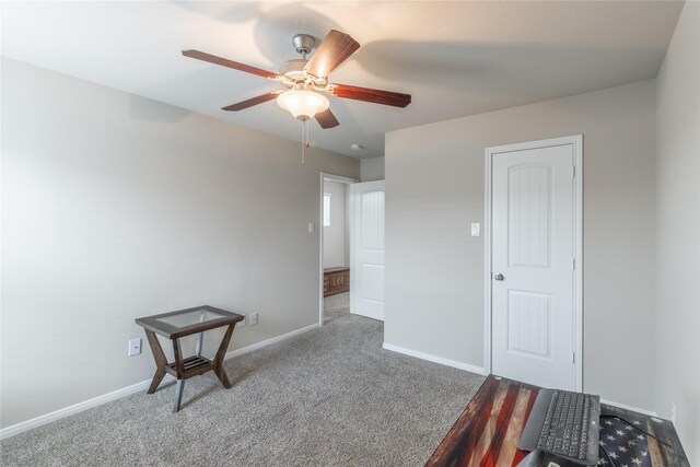 9418 Mcdowell Dr, Richmond, TX 77469 - unfurnished bedroom with carpet flooring and a ceiling fan
