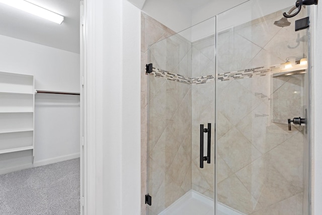 3519 Satton Ranch Ln, Fulshear, TX 77441 - bathroom with a shower stall and a walk in closet