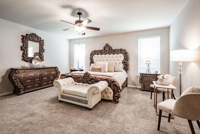 18202 Octavio Frias Trl, Houston, TX 77044 - carpeted bedroom with ceiling fan and baseboards