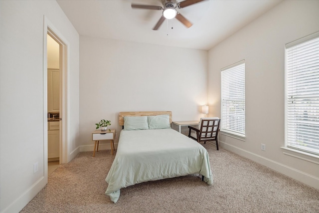 9520 London Bridge Sta, Houston, TX 77045 - bedroom with carpet floors and ceiling fan