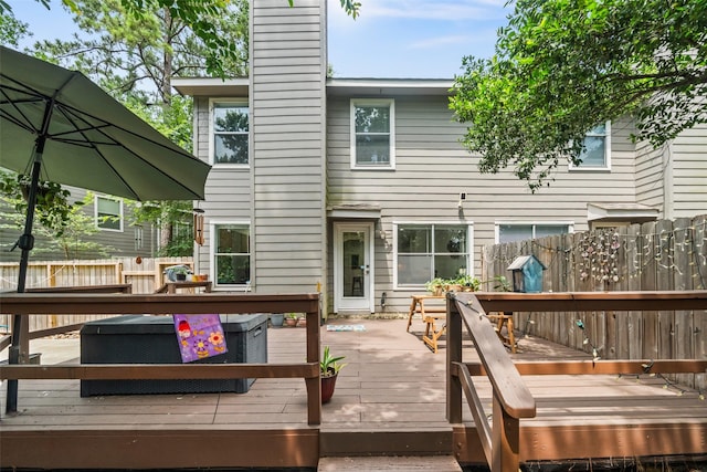 151 Anise Tree Pl, The Woodlands, TX 77382 - view of wooden deck