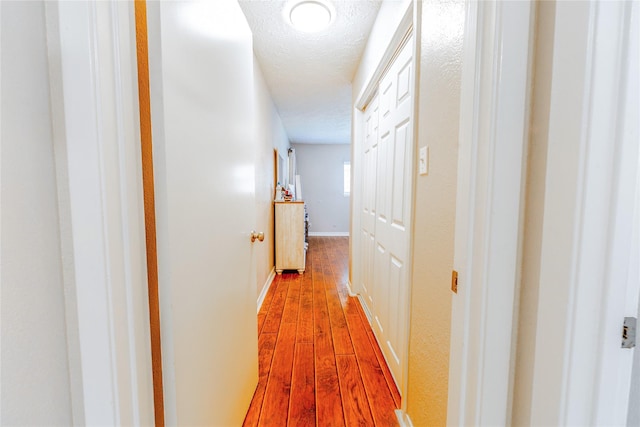 16841 Aprilmont Dr, Sugar Land, TX 77498 - hallway featuring light wood-type flooring and a textured ceiling