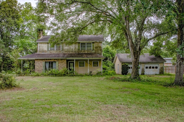 4603 Clayhead Rd, Richmond, TX 77406 - traditional home featuring a chimney and a garage