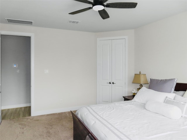 7827 Albury Mnr, Richmond, TX 77407 - bedroom featuring a closet and a ceiling fan