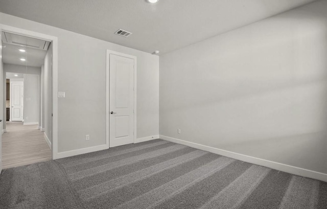 7827 Albury Mnr, Richmond, TX 77407 - unfurnished bedroom with attic access, carpet, and recessed lighting