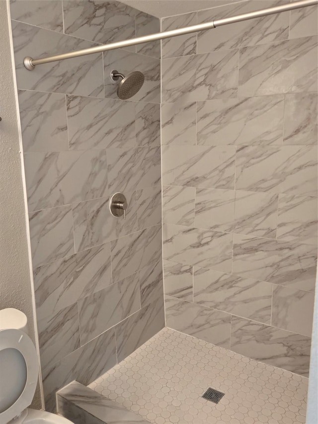 204 Jasmine St, Lake Jackson, TX 77566 - bathroom featuring toilet and tiled shower