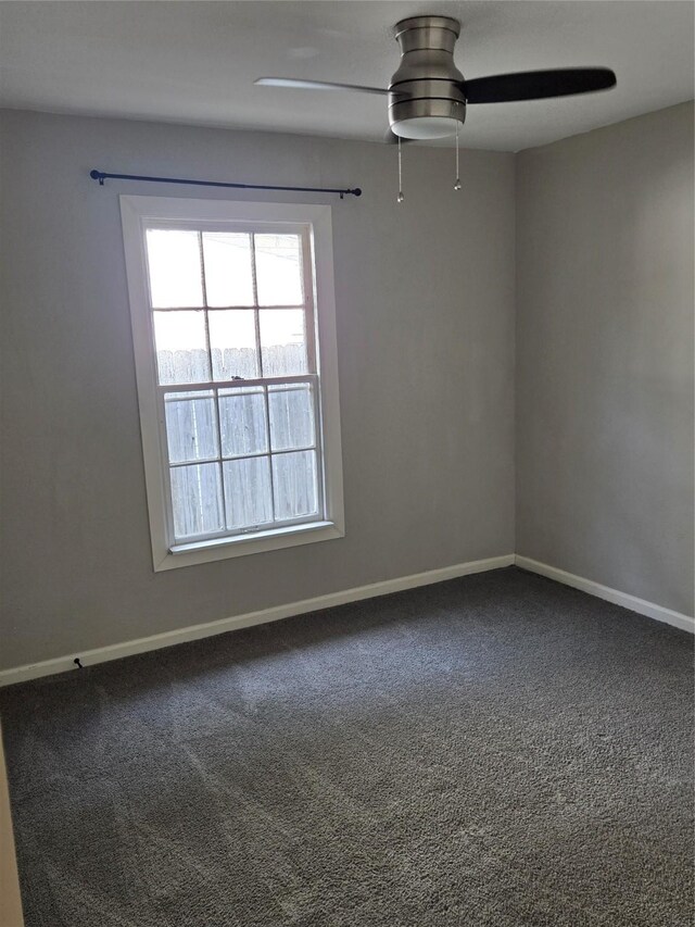 204 Jasmine St, Lake Jackson, TX 77566 - empty room with ceiling fan and carpet
