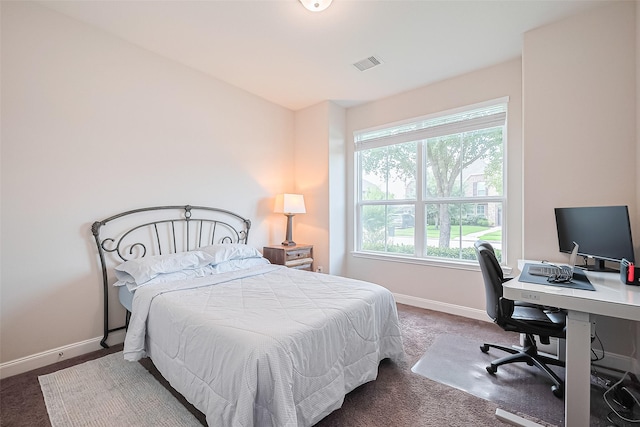 25603 Kearsley Dr, Katy, TX 77494 - bedroom featuring multiple windows, carpet floors, and a desk