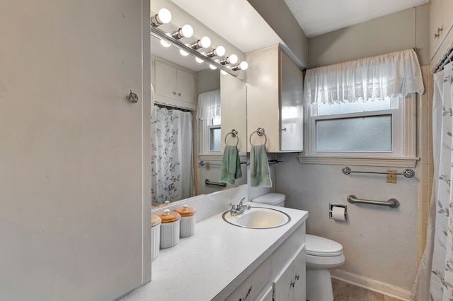820 Meadow Ln, Wharton, TX 77488 - full bathroom with vanity and a shower with curtain
