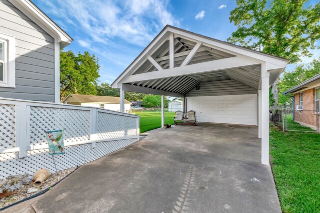 820 Meadow Ln, Wharton, TX 77488 - view of parking / parking lot with a garage