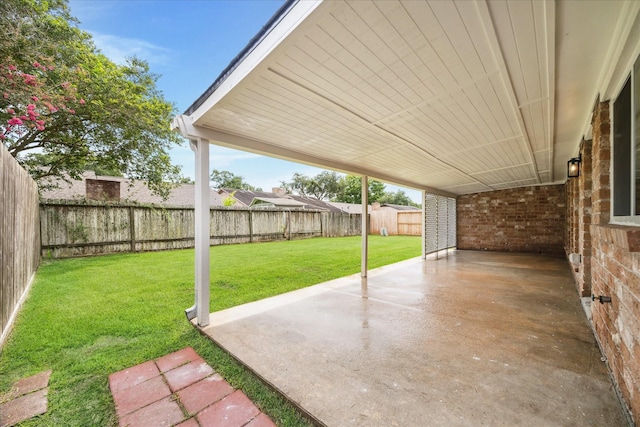 3114 Wagon Trail Dr, Sugar Land, TX 77479 - fenced backyard featuring a patio area