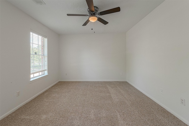 2510 Wind Fall Ln, Sugar Land, TX 77479 - spare room featuring ceiling fan and light colored carpet