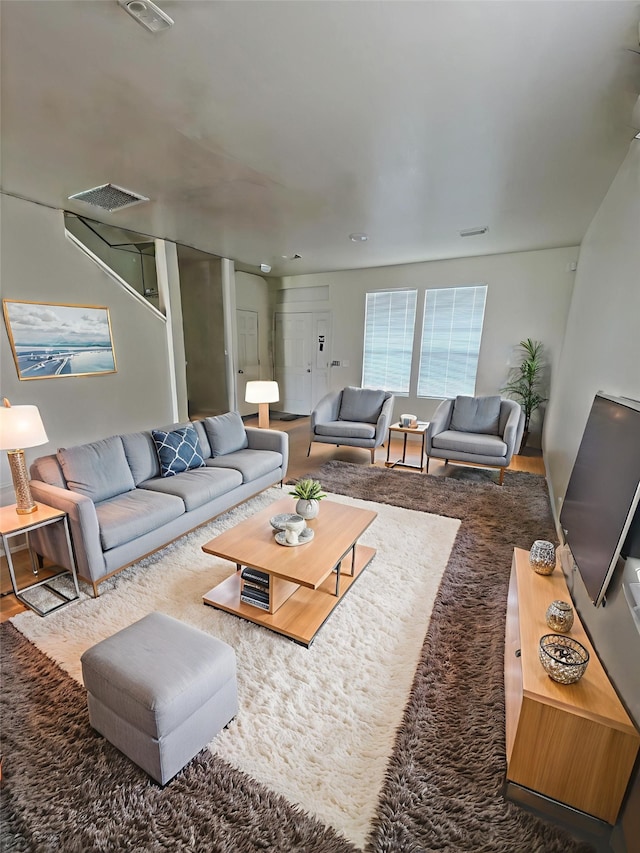 9714 Coyote Creek Dr, Houston, TX 77095 - living area featuring wood finished floors