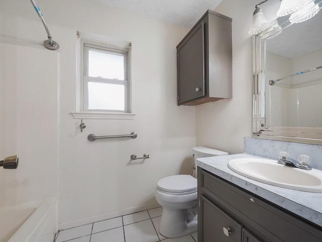 1406 Chippawa Ln, Pasadena, TX 77504 - bathroom featuring vanity, tile patterned flooring, and washtub / shower combination