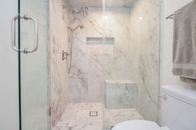 987 S Post Oak Ln, Houston, TX 77056 - bathroom with a marble finish shower