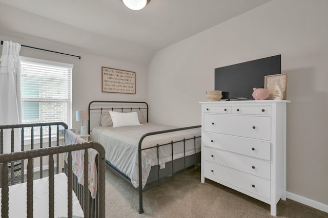 12330 Castano Creek Dr, Humble, TX 77346 - carpeted bedroom with vaulted ceiling and baseboards