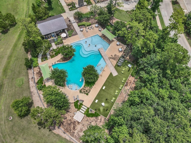 12330 Castano Creek Dr, Humble, TX 77346 - drone / aerial view of a pool area