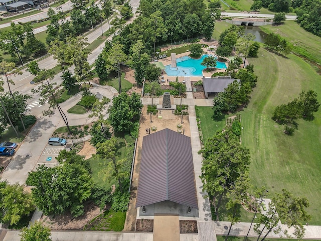 12330 Castano Creek Dr, Humble, TX 77346 - drone / aerial view of a pool