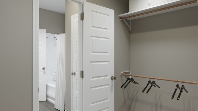 13308 Burbot Dr, Conroe, TX 77384 - spacious closet with wood finished floors