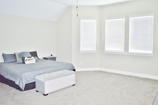 9323 Stablewood Lakes Ln, Tomball, TX 77375 - bedroom featuring carpet flooring and vaulted ceiling