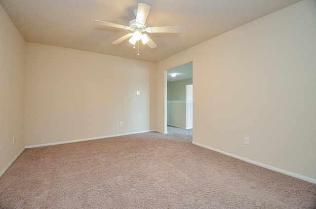 19038 Winding Stream Ln, Houston, TX 77084 - empty room with light colored carpet and ceiling fan