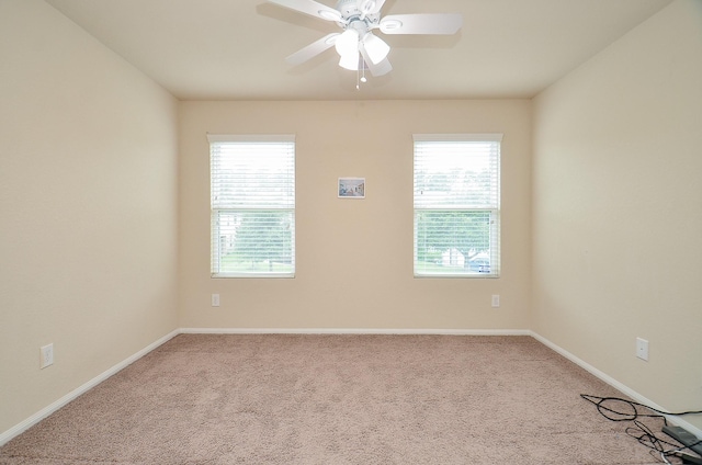 19038 Winding Stream Ln, Houston, TX 77084 - carpeted empty room featuring ceiling fan and baseboards