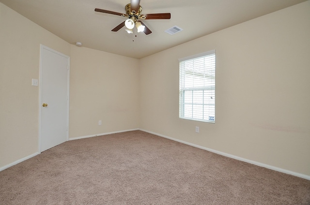19038 Winding Stream Ln, Houston, TX 77084 - carpeted spare room featuring a ceiling fan and baseboards
