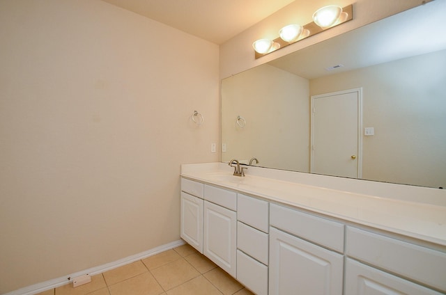 19038 Winding Stream Ln, Houston, TX 77084 - bathroom with vanity and tile patterned flooring
