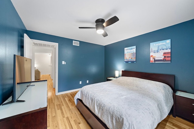 3500 Tangle Brush Dr Unit 28, The Woodlands, TX 77381 - bedroom featuring wood finished floors and ceiling fan
