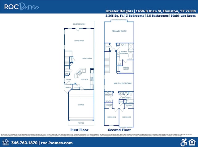 1438B Dian St, Houston, TX 77008 - view of room layout