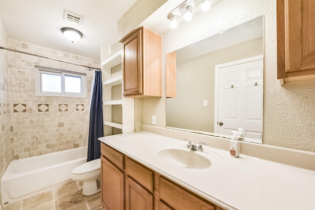 3313 Park Dale Dr, Deer Park, TX 77536 - bathroom with vanity and shower / tub combo