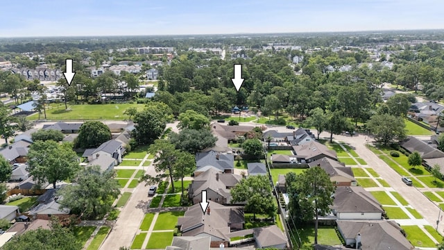 1011 Martin St, Houston, TX 77018 - aerial view of property's location with nearby suburban area