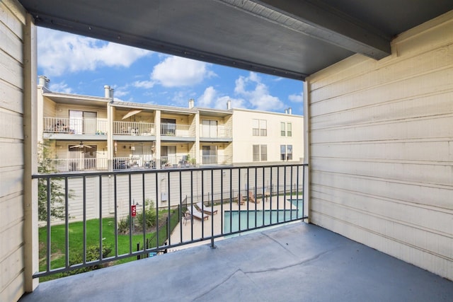 4001 E Nasa Rd Unit 118, Seabrook, TX 77586 - balcony featuring view of pool area