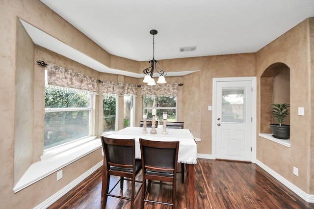 30103 Canyon Branch Ct, Spring, TX 77386 - dining space with dark wood-type flooring
