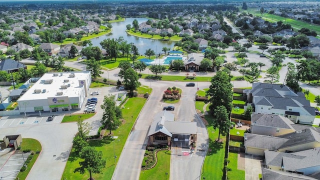 30103 Canyon Branch Ct, Spring, TX 77386 - aerial view of residential area with a large body of water