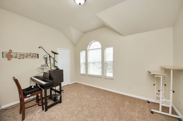 30103 Canyon Branch Ct, Spring, TX 77386 - office space featuring light carpet and lofted ceiling