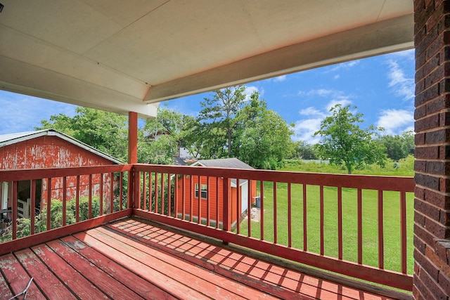 3515 Kansas St, Fresno, TX 77545 - deck featuring a yard