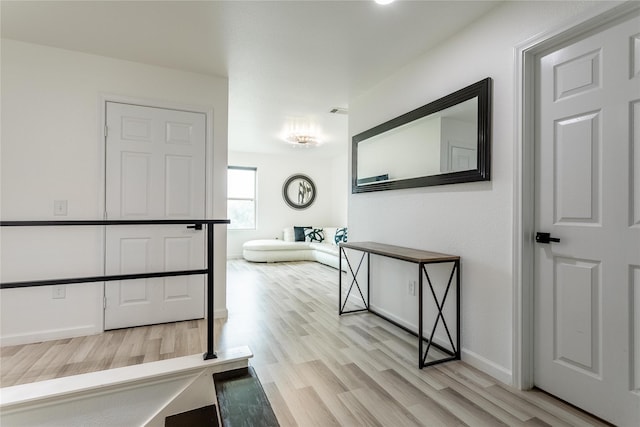 15903 Smithland Dr, Houston, TX 77084 - hallway with wood finished floors and baseboards