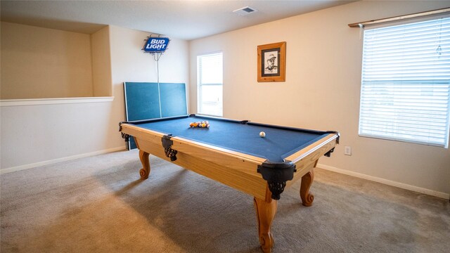 18527 Grove Brook Ln, Cypress, TX 77429 - game room featuring pool table and carpet