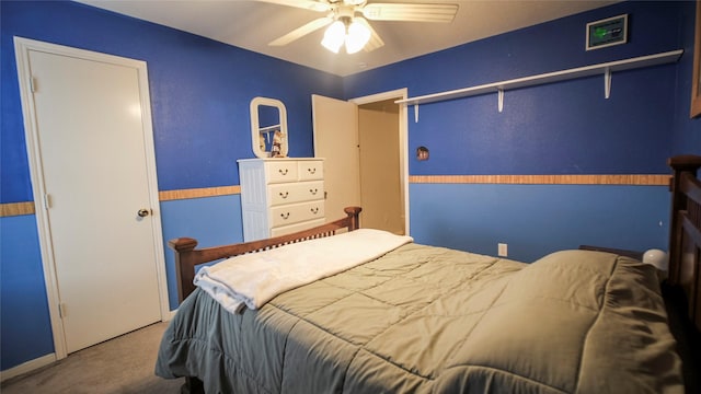 18527 Grove Brook Ln, Cypress, TX 77429 - bedroom featuring carpet and ceiling fan