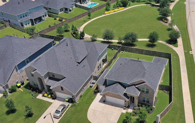 31319 Mallet Cv, Fulshear, TX 77441 - aerial view of residential area featuring a pool area