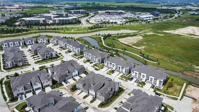 16634 Lake Austin St, Cypress, TX 77433 - aerial overview of property's location featuring a large body of water and nearby suburban area