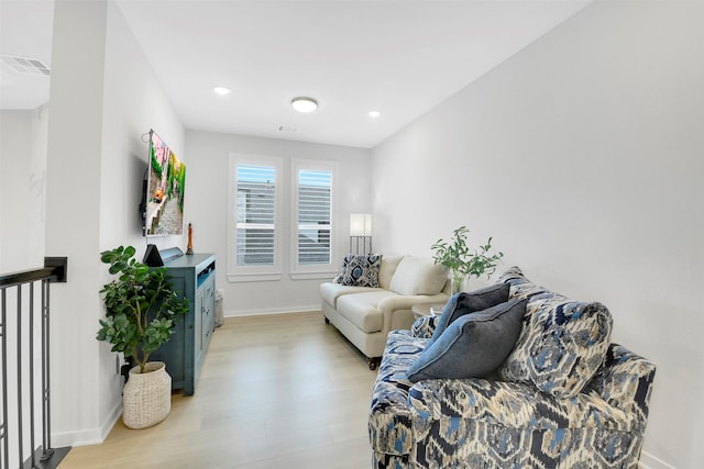 16634 Lake Austin St, Cypress, TX 77433 - living area featuring light wood finished floors and recessed lighting