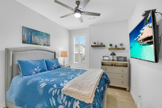 16634 Lake Austin St, Cypress, TX 77433 - bedroom with wood finished floors and a ceiling fan