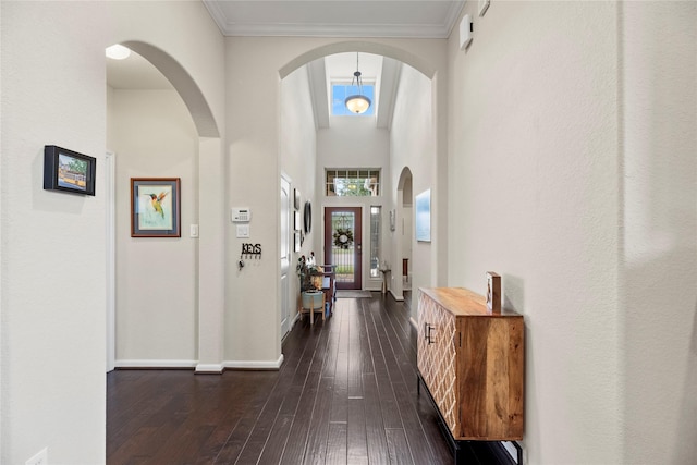 19718 Yellow Hibiscus Ln, Cypress, TX 77433 - foyer with dark wood-type flooring and baseboards