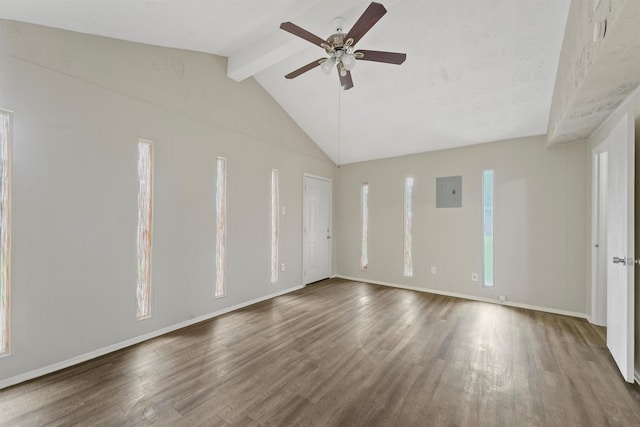 10427 Envoy St, Houston, TX 77016 - empty room featuring wood finished floors, ceiling fan, and plenty of natural light