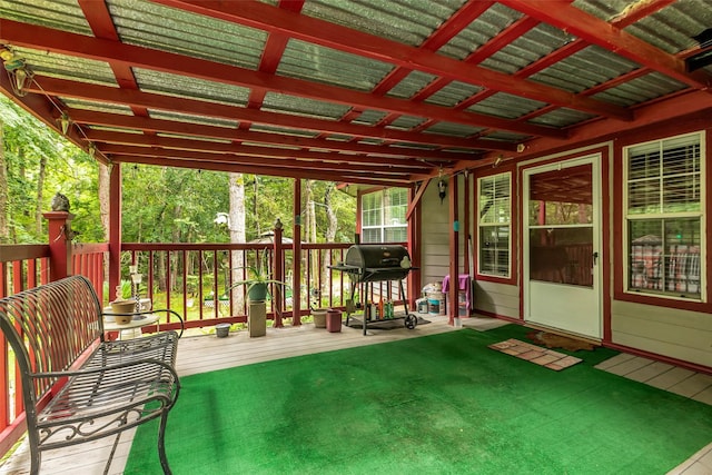 3360 Knob Oaks Dr, Huntsville, TX 77340 - view of unfurnished sunroom