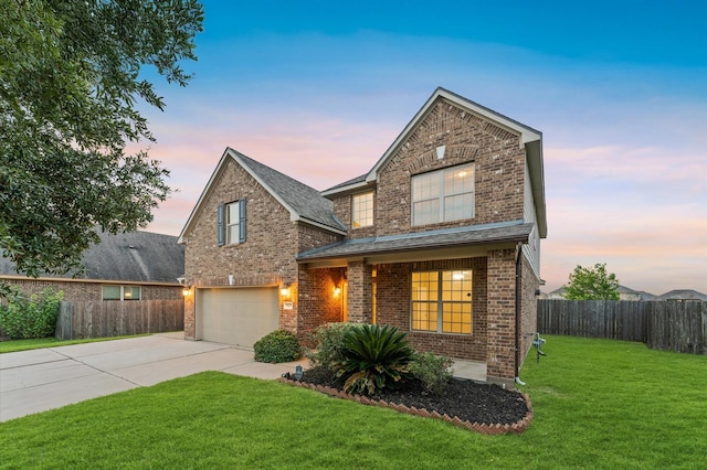 9415 Vista Falls Ct, Richmond, TX 77469 - traditional-style home featuring brick siding, driveway, a garage, and roof with shingles